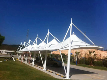 停車棚膜結構二